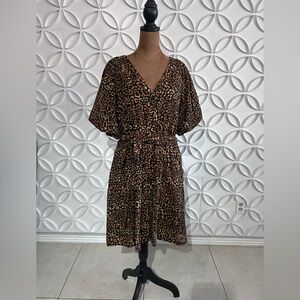 Nine West Leopard animal print dress size XL #6